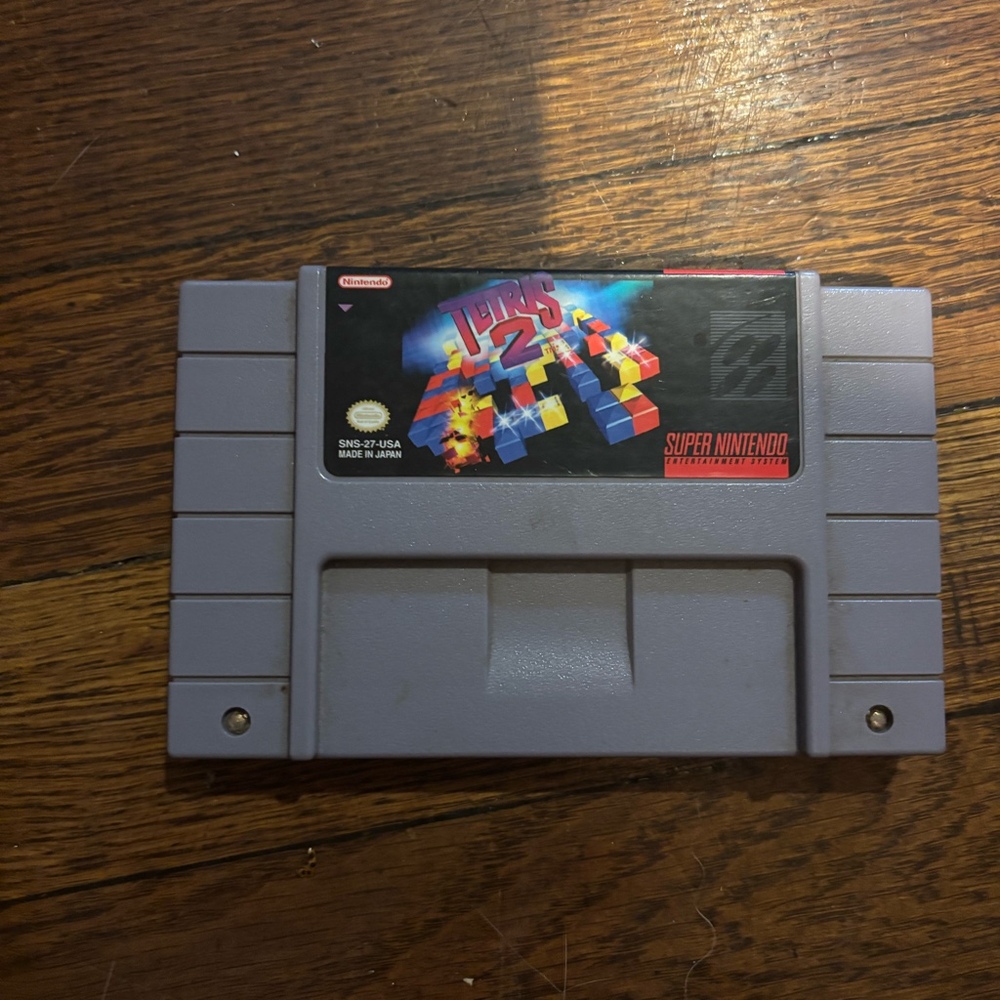 Vintage Tetris 2 Super Nintendo